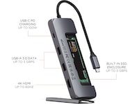 Satechi USB-C Hybrid Multiport Adapter Dockingstasjon & USB-HUB