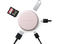 Satechi OntheGo 5-in-1 Multiport Adapter (blush) Dockingstasjon & USB-HUB