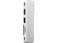 Satechi USB-C Snap Hub for MacBook Neo (sølv) Dockingstasjon & USB-HUB