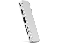 Satechi USB-C Snap Hub for MacBook Neo (sølv) Dockingstasjon & USB-HUB