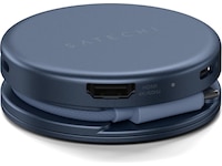 Satechi OntheGo 5-i-1 Multiport Adapter (indigo) Dockingstasjon & USB-HUB