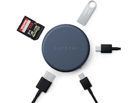 Satechi OntheGo 5-i-1 Multiport Adapter (indigo) Dockingstasjon & USB-HUB