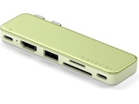 Satechi USB-C Snap Hub for MacBook Neo (sitrus) Dockingstasjon & USB-HUB