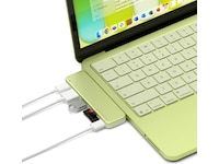 Satechi USB-C Snap Hub for MacBook Neo (sitrus) Dockingstasjon & USB-HUB
