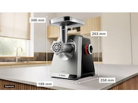 Bosch Serie 8 Kjøttkvern MultiPower 2500 W Rustfritt stål Andre kjøkkenapparater
