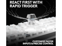 Logitech PRO X2 RAPID Tastatur (hvit) Gamingtastatur