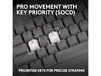 Logitech PRO X2 RAPID Tastatur (hvit) Gamingtastatur