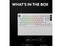 Logitech PRO X2 RAPID Tastatur (hvit) Gamingtastatur
