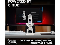 Logitech G Yeti 2 bordmikrofon (hvit) Mikrofon