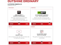 HP HyperX OMEN 15-gb0015no 15,3" 2K 165 Hz Gaming laptop