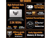 ASUS TUF Gaming A16 16" 2.5K 165 Hz -B-Grade Demo bærbar PC