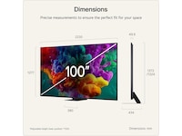 LG 100'' QNED evo AI 87B6 MiniLED 4K TV (2026) Over 80 tommer TV