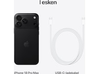 iPhone 18 Pro Max 1TB (black) Mobiltelefoner