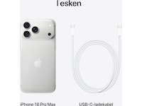 iPhone 18 Pro Max 512GB (silver) Mobiltelefoner
