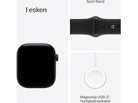 Apple Watch Series 12 GPS 42mm Aluminium (sort) Smartklokker