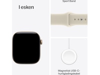 Apple Watch Series 12 GPS 42mm Aluminium (light gold) Smartklokker
