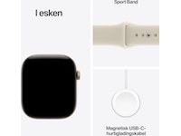 Apple Watch Series 12 GPS + LTE 46mm Aluminium (light gold) Smartklokker