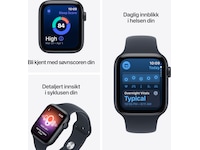 Apple Watch SE 3 GPS + LTE 40mm Aluminium (midnight) Smartklokker