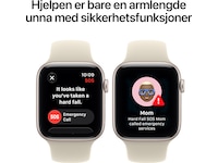 Apple Watch SE 3 GPS 44mm Aluminium (Starlight) Smartklokker