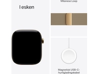Apple Watch Series 12 GPS + LTE 46mm Titan (radiant gold) Smartklokker