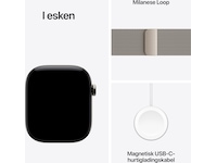 Apple Watch Series 12 GPS + LTE 46mm Titan (natural) Smartklokker