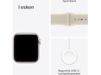 Apple Watch SE 3 GPS + LTE 40mm Aluminium (starlight) Smartklokker
