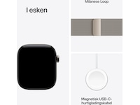 Apple Watch Series 12 GPS + LTE 42mm Titanium (natural) Smartklokker