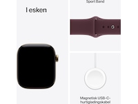 Apple Watch Series 12 GPS + LTE 42mm Titan (radiant gold) Smartklokker