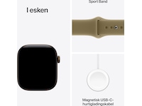 Apple Watch Series 12 GPS + LTE 42mm Aluminium (dark bronze) Smartklokker