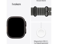 Apple Watch Ultra 4 GPS + LTE 49mm titan (sort) Smartklokker