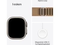 Apple Watch Ultra 4 GPS + LTE 49mm titan (natural) Smartklokker