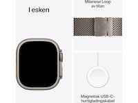 Apple Watch Ultra 4 GPS + LTE 49mm titan (natural) Smartklokker