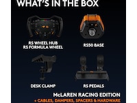 Logitech RS50 System og pedaler for PS – McLaren Racing Edition Ratt og pedaler