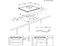 Electrolux HOI624TC 300 Induksjonstopp 60 cm  Induksjonstopp