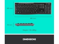 Logitech MK270 Combo Trådløs Mus & tastatur -kombipakker