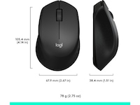 Logitech M330 Silent Plus Trådløs PC mus (sort) Mus