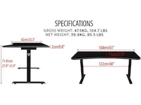 Arozzi Arena Gaming Desk (hvit) Gamingdesk