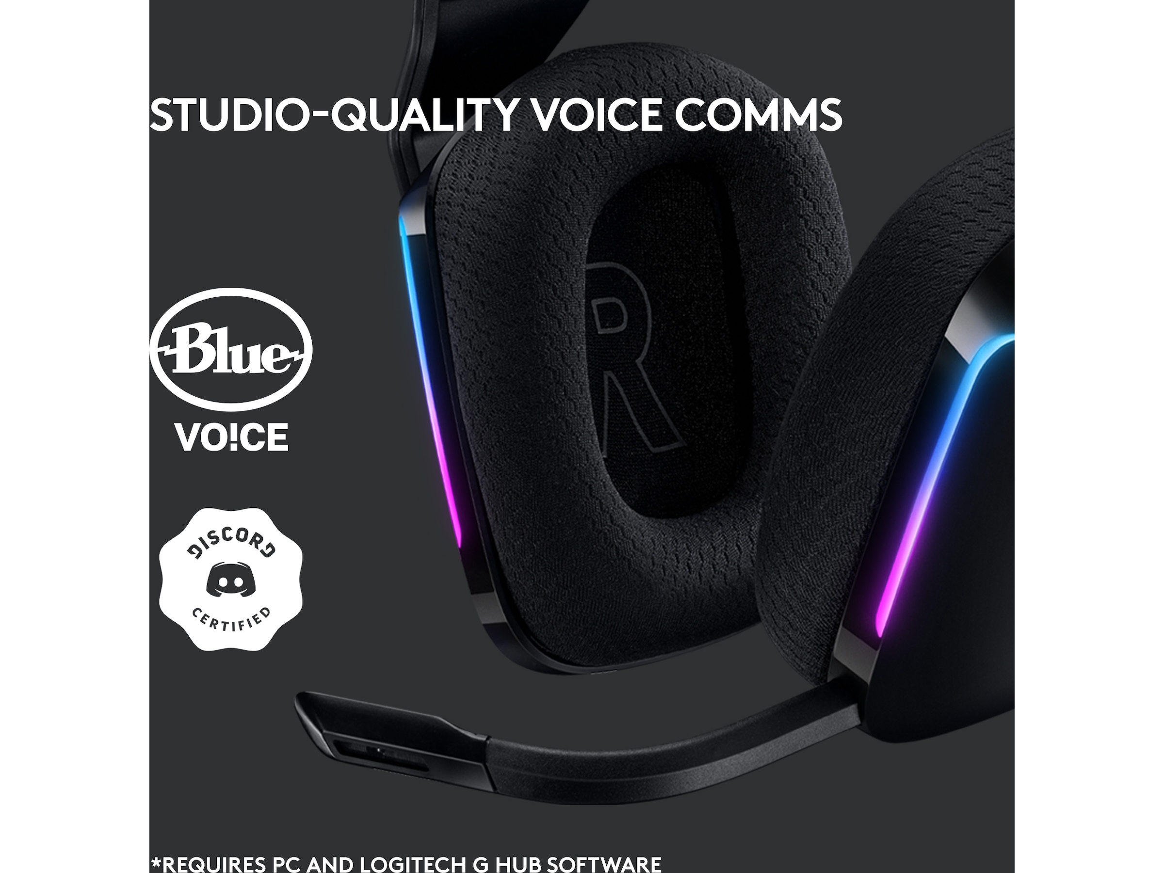 Logitech G733 LIGHTSPEED Trådløst Gaming Headset (sort) Gamingheadset