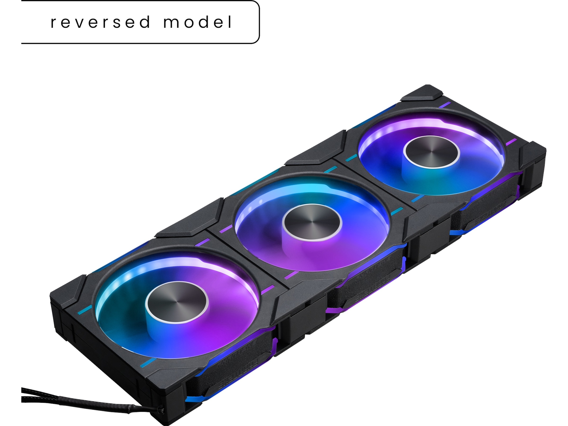 Phanteks D30 120mm Reversed Air Vifte 3pack (sort) Vifter