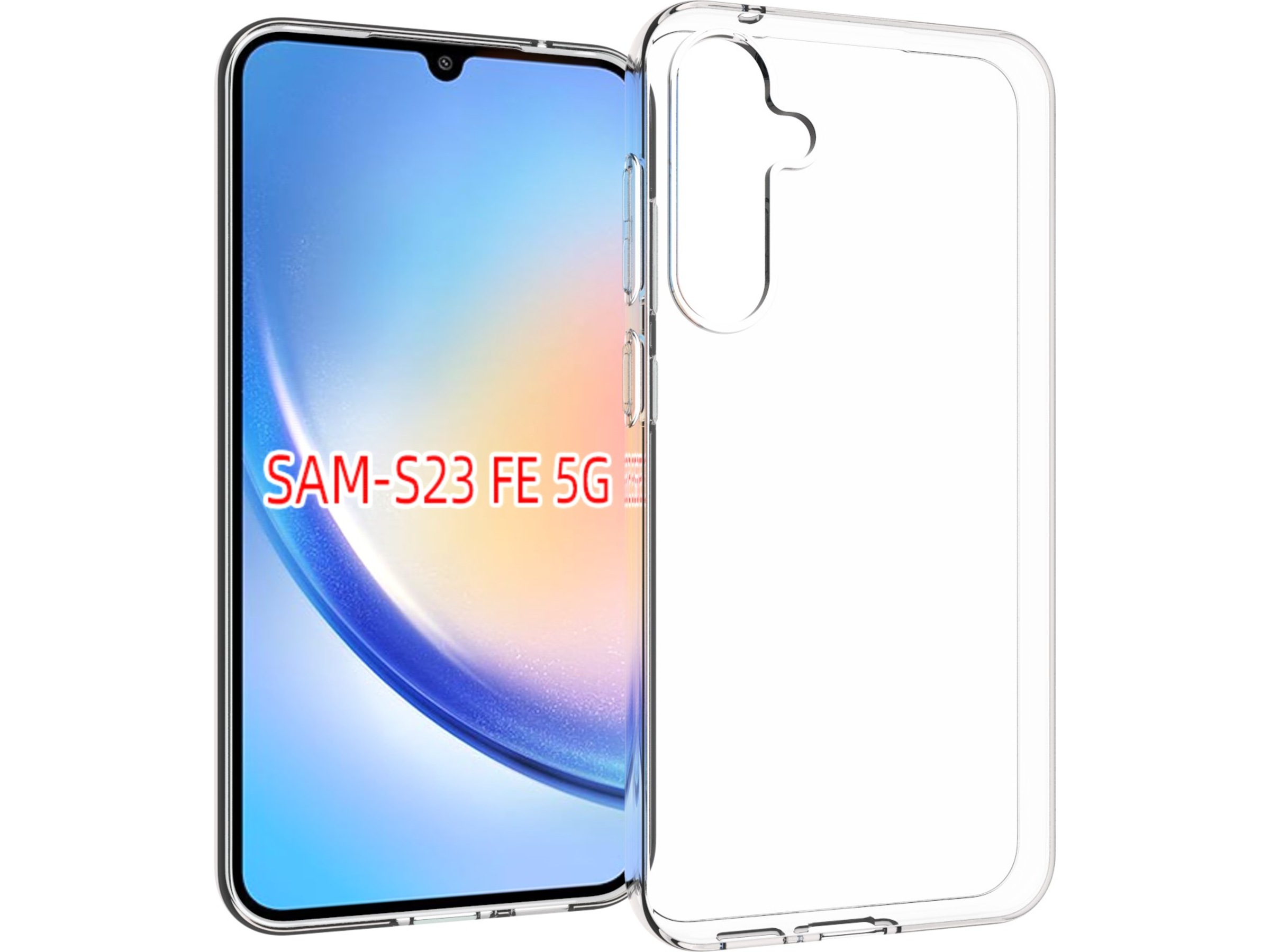 iiglo Galaxy S23 FE Silikondeksel (gjennomsiktig) Mobildeksel