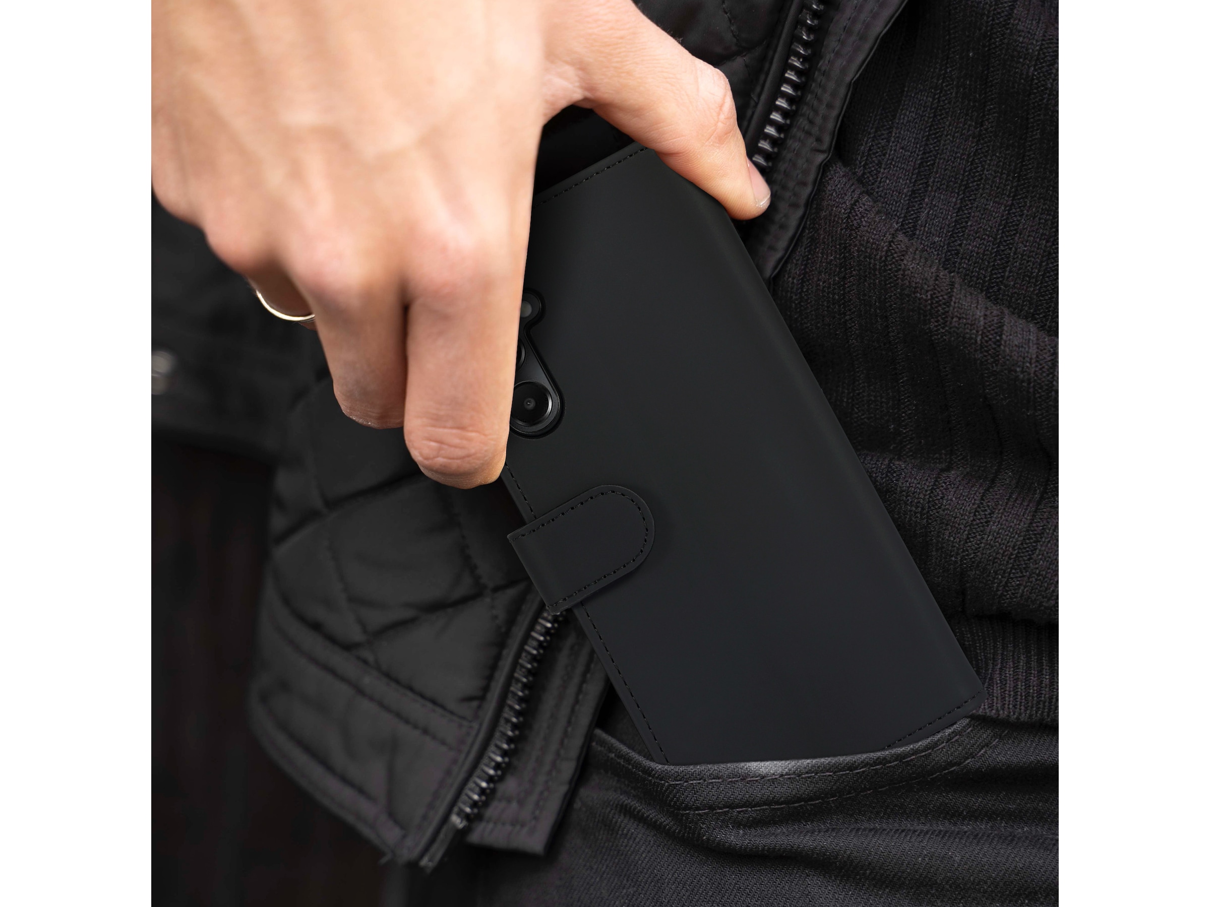 iiglo Galaxy A05S Lommebokdeksel (sort) Mobildeksel