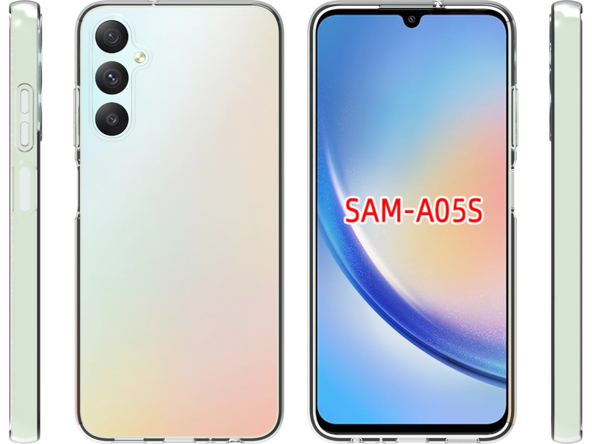 iiglo Galaxy A05S Silikondeksel (gjennomsiktig) Mobildeksel