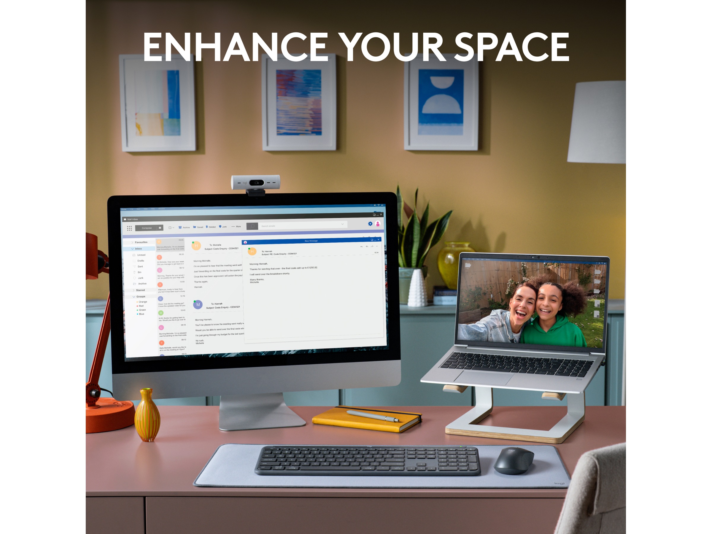 Logitech Signature Slim Combo MK950 (graphite) Mus & tastatur -kombipakker