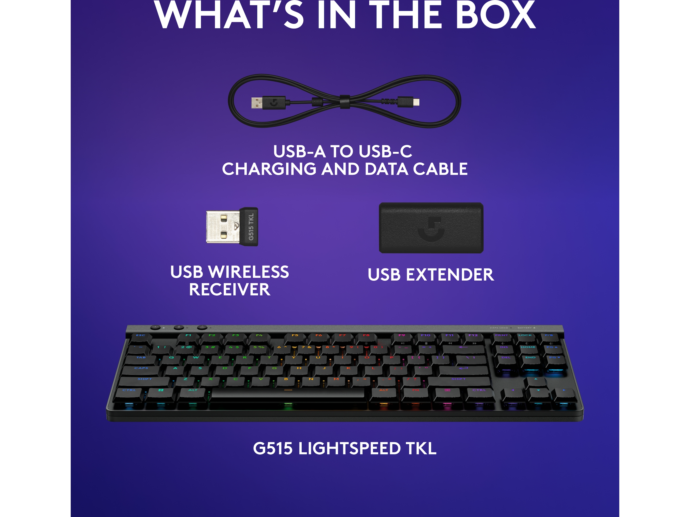 Logitech G G515 Lightspeed Gamingtastatur (sort) Gamingtastatur