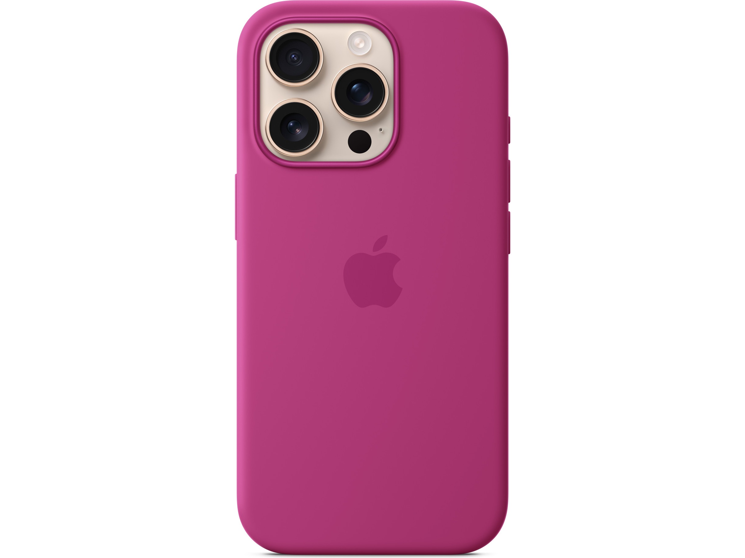 Apple iPhone 16 Pro Silikondeksel (fuksia) Mobildeksel