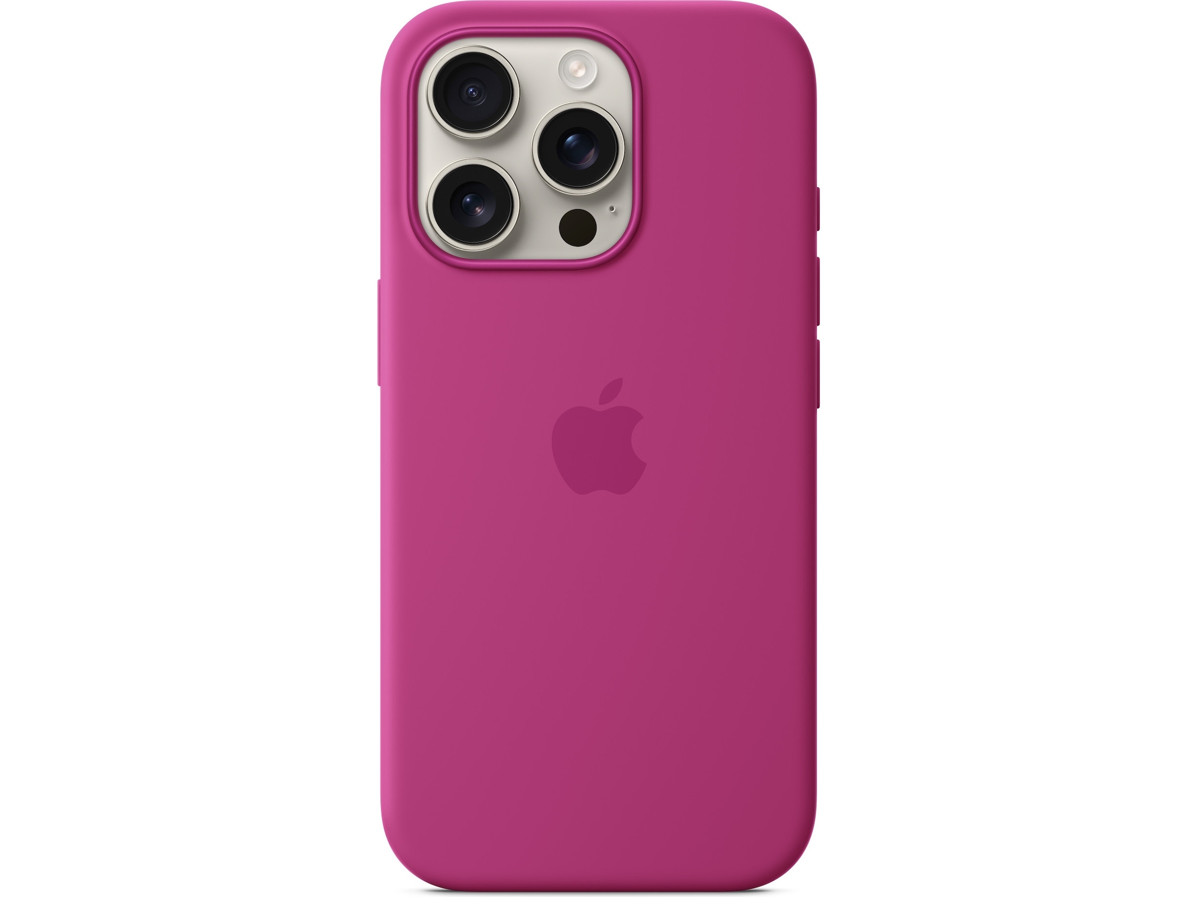 Apple iPhone 16 Pro Silikondeksel (fuksia) Mobildeksel