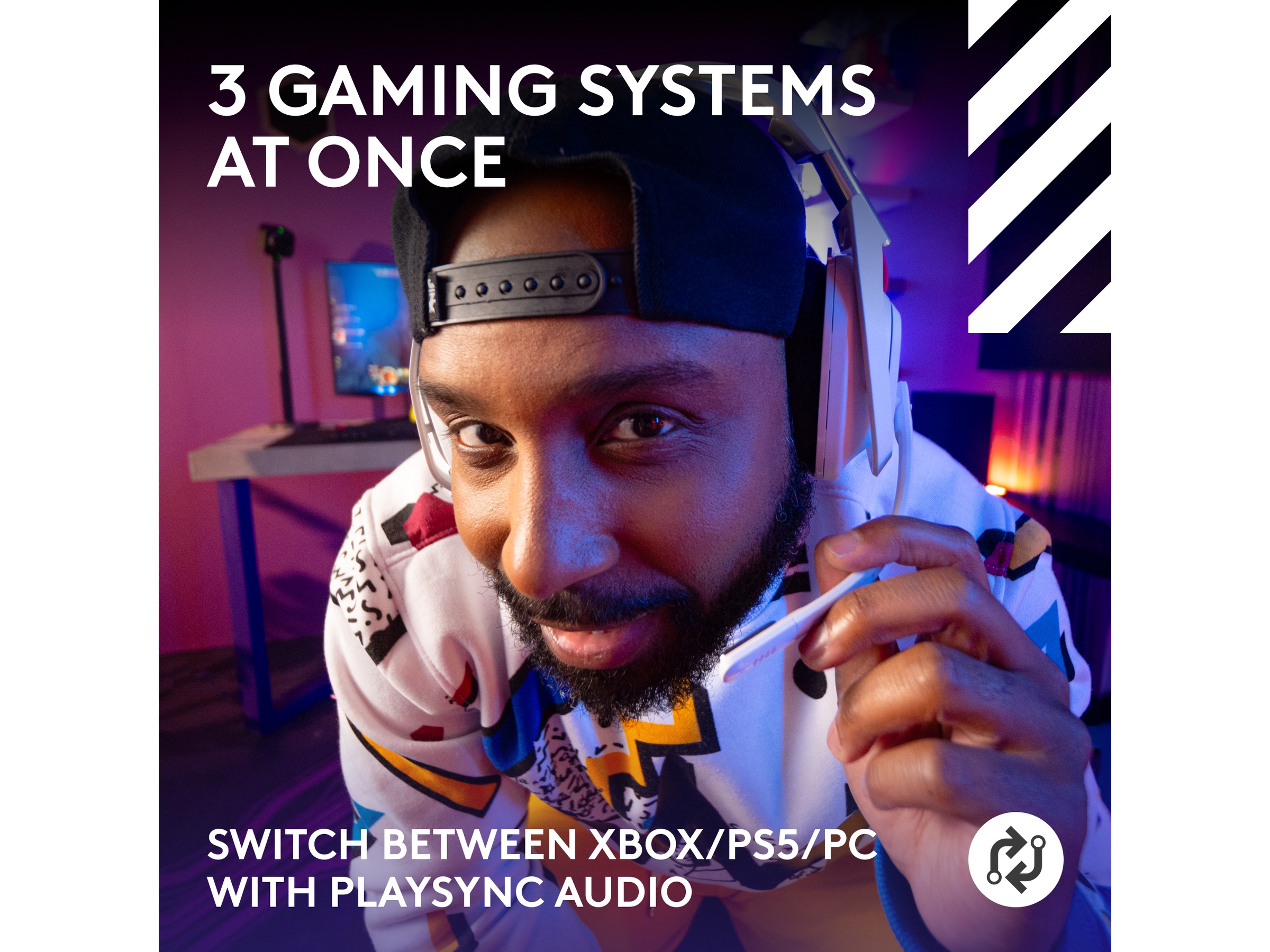 Logitech Astro A50 Lightspeed Trådløst Gamingheadset (hvit) -B-Grade Demo headset