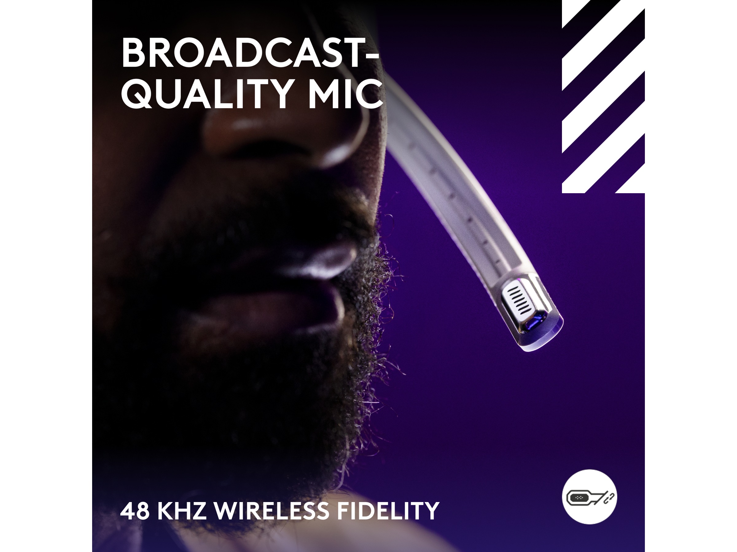 Logitech Astro A50 Lightspeed Trådløst Gamingheadset (hvit) -B-Grade Demo headset