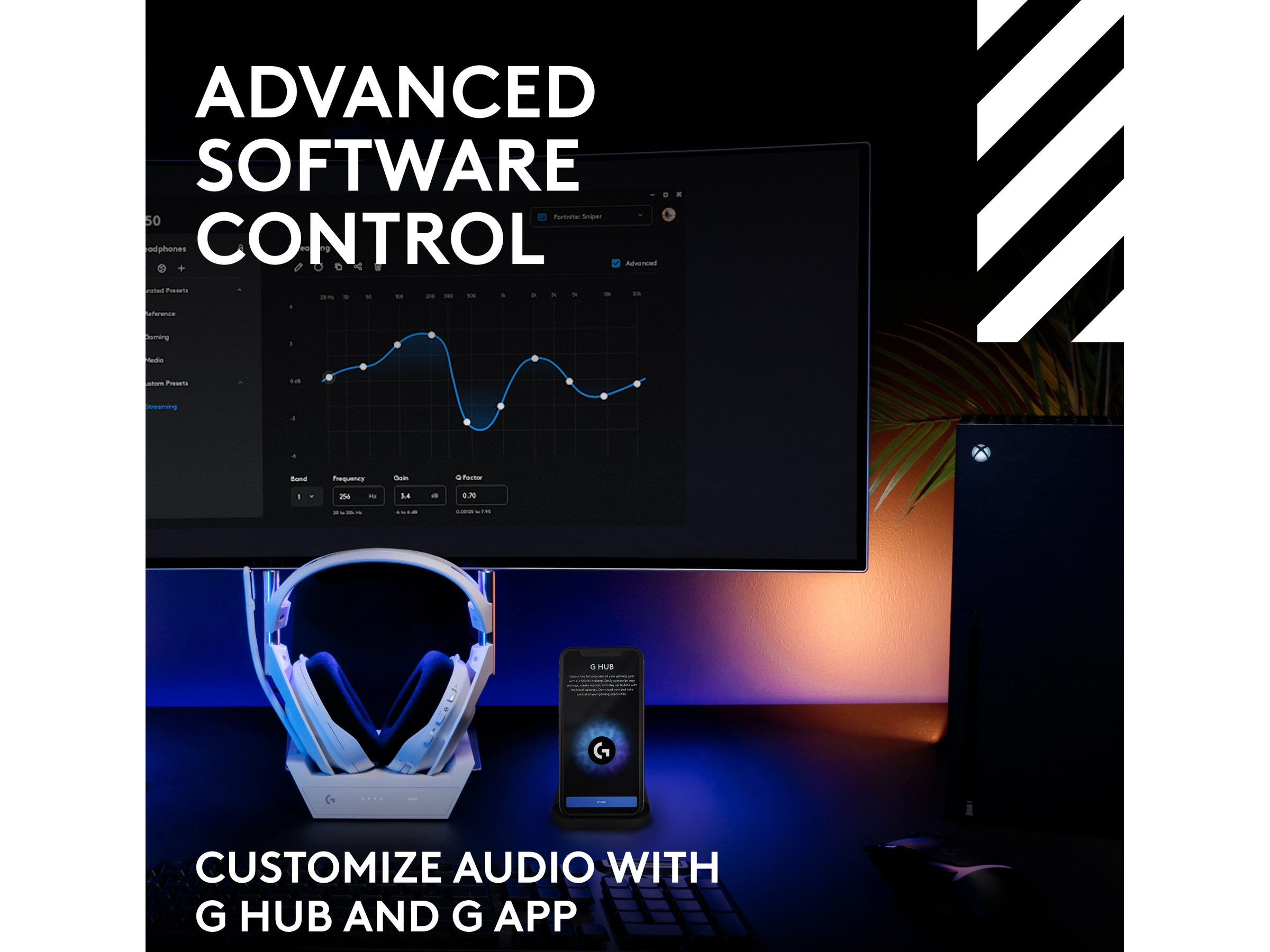 Logitech Astro A50 Lightspeed Trådløst Gamingheadset (hvit) -B-Grade Demo headset