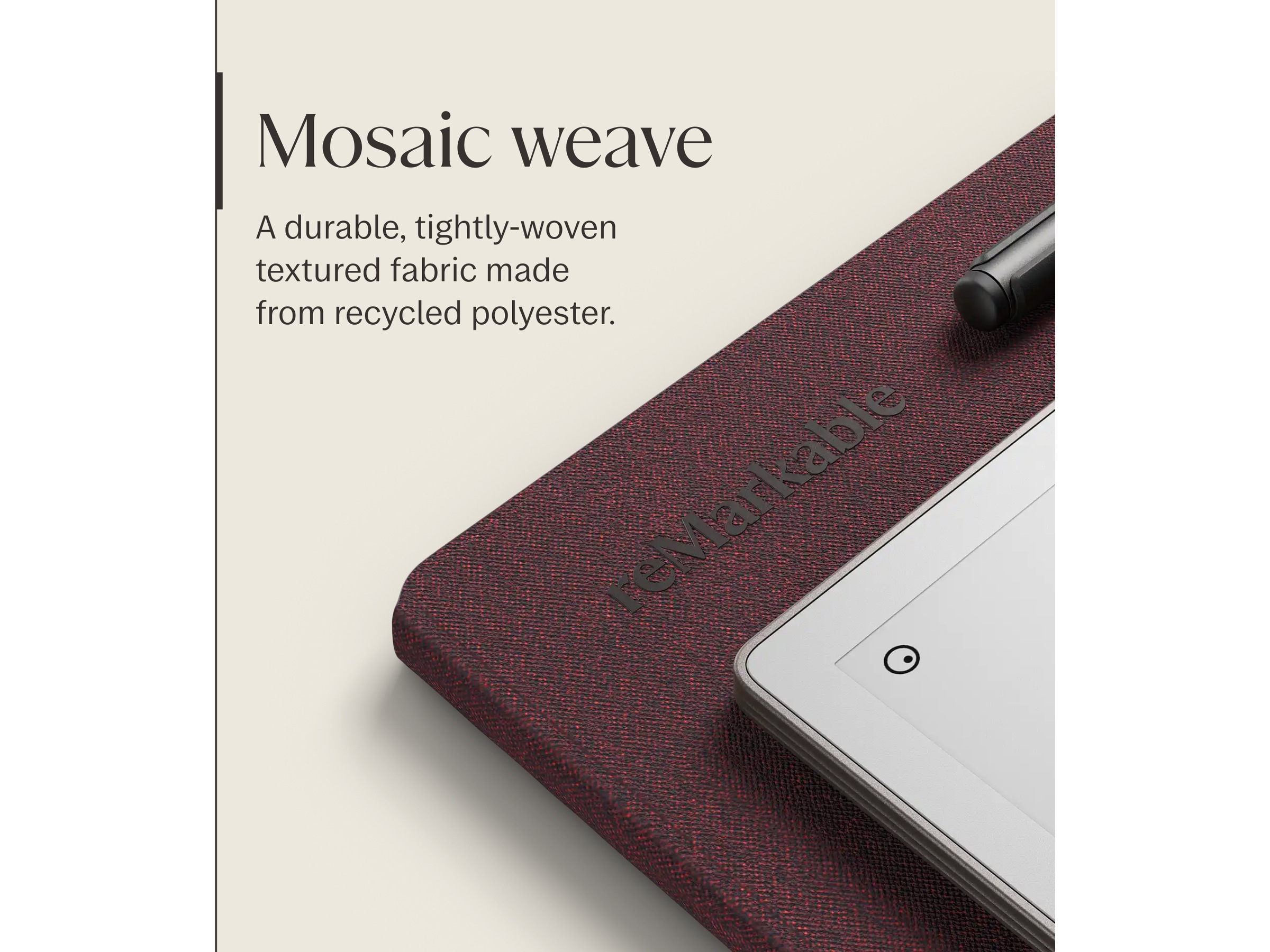 reMarkable Paper Pro Book Folio (burgunder) Tilbehør til digitale notatblokker